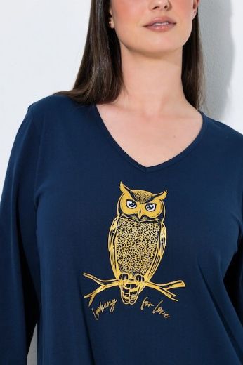 Plus size veliki brojevi Spavaćica dugih rukava za punije