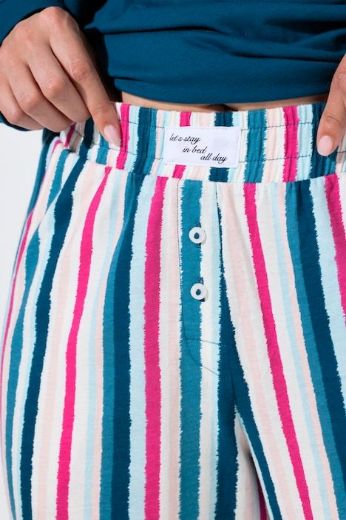 Plus size veliki brojevi Pidžama dvodijelna dugih rukava i dugih nogavica za punije