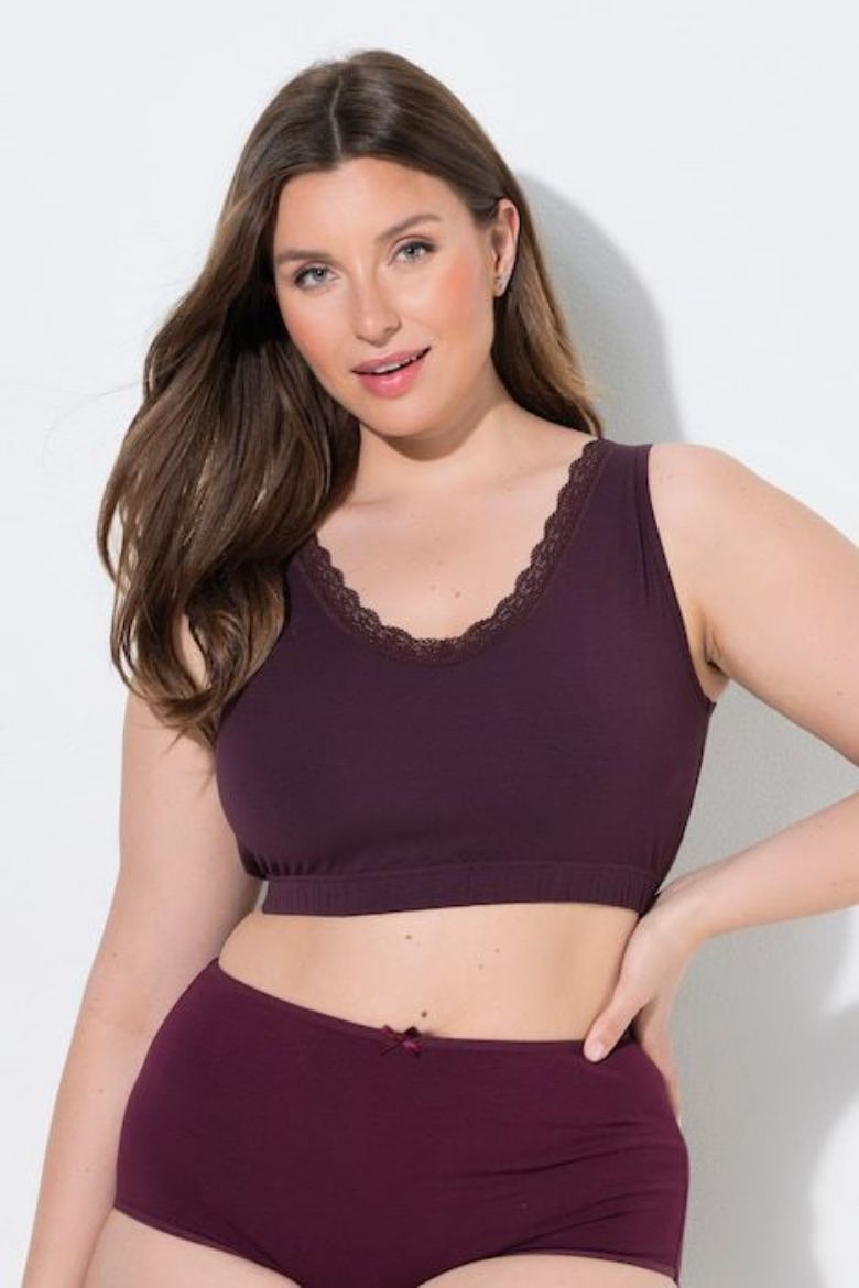Plus size veliki brojevi Grudnjak pamučni 2 komada za punije