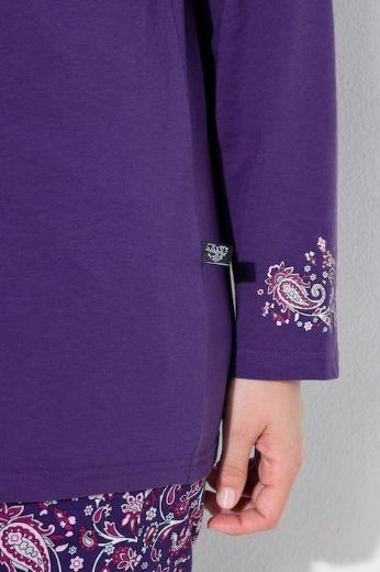 Plus size veliki brojevi Pidžama dvodijelna dugih rukava i dugih nogavica za punije