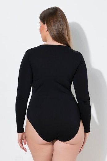 Plus size veliki brojevi Bodi dugih rukava za punije