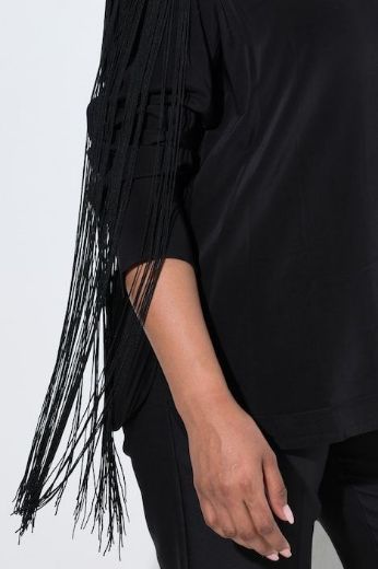 Plus size veliki brojevi Bluza dugih rukava s resicama za punije