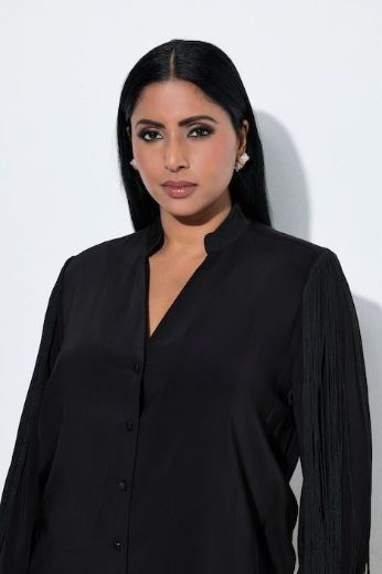Plus size veliki brojevi Bluza dugih rukava s resicama za punije