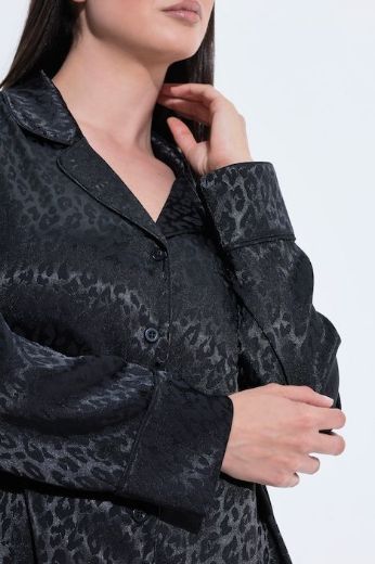 Plus size veliki brojevi Spavaćica dugih rukava za punije