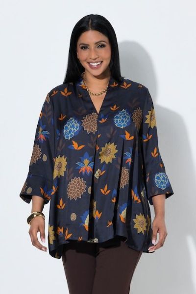 Veliki brojevi Bluza 3/4 rukava moda za punije