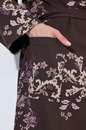 Plus size veliki brojevi Ogrtač dugih rukava na vezanje za punije