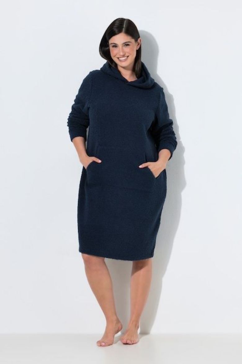 Plus size veliki brojevi Haljina teddy dugih rukava za punije