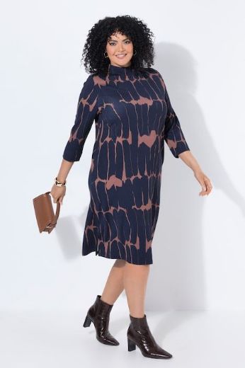 Plus size veliki brojevi Haljna midi 3/4 rukava za punije