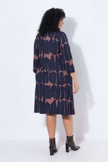 Plus size veliki brojevi Haljna midi 3/4 rukava za punije