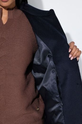 Plus size veliki brojevi Kaput od mješavine vune za punije