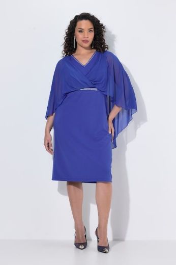 Plus size veliki brojevi Haljina svečana 3/4 rukava za punije