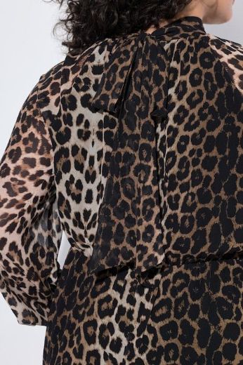 Plus size veliki brojevi Haljina midi dugih rukava za punije