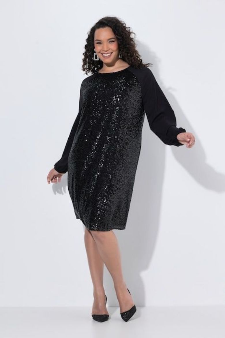 Plus size veliki brojevi Haljina svečana dugih rukava za punije