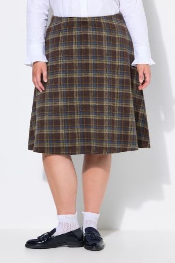 Plus size veliki brojevi Suknja midi A kroja za punije