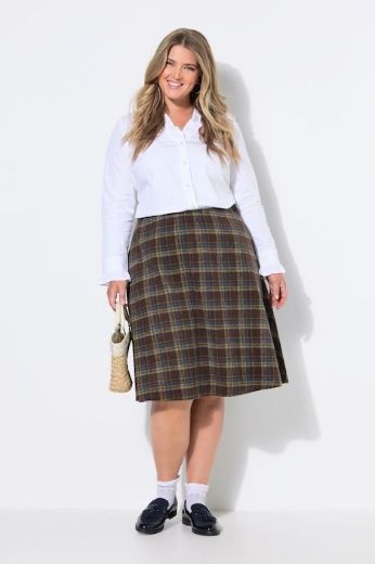 Plus size veliki brojevi Suknja midi A kroja za punije