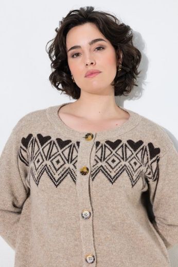 Plus size veliki brojevi Kardigan na kopčanje za punije