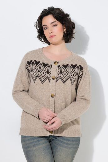 Plus size veliki brojevi Kardigan na kopčanje za punije