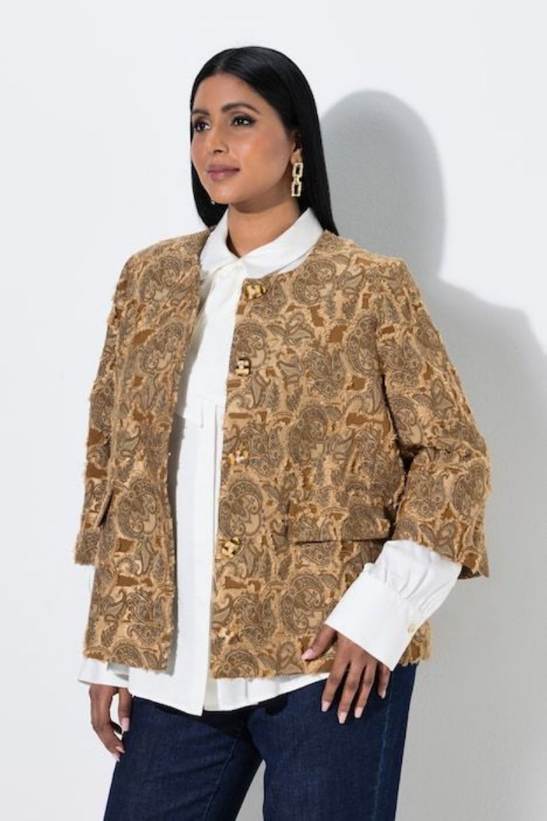 Plus size veliki brojevi Jakna lagana 3/4 rukava za punije