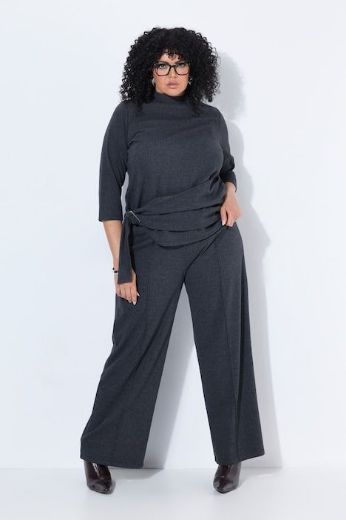 Plus size veliki brojevi Hlače elastičnog struka širokih nogavica za punije