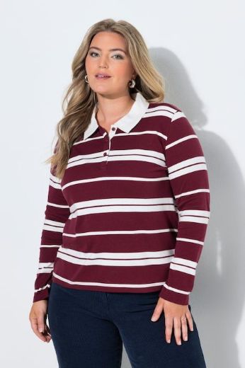 Plus size veliki brojevi Majica Polo dugih rukava za punije