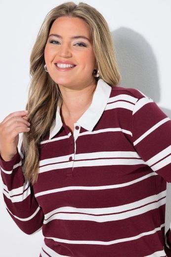 Plus size veliki brojevi Majica Polo dugih rukava za punije