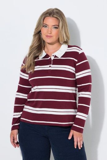 Plus size veliki brojevi Majica Polo dugih rukava za punije