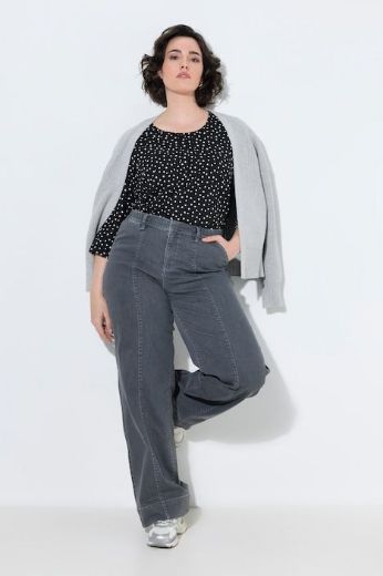 Plus size veliki brojevi Traperice širokih nogavica za punije
