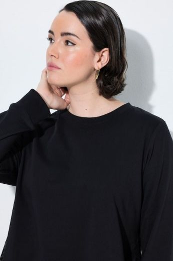 Plus size veliki brojevi Majica dugih rukava asimetrična za punije