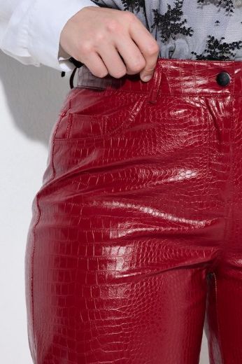 Plus size veliki brojevi Hlače od imitacije kože za punije