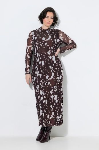 Plus size veliki brojevi Haljina maxi dugih rukava za punije