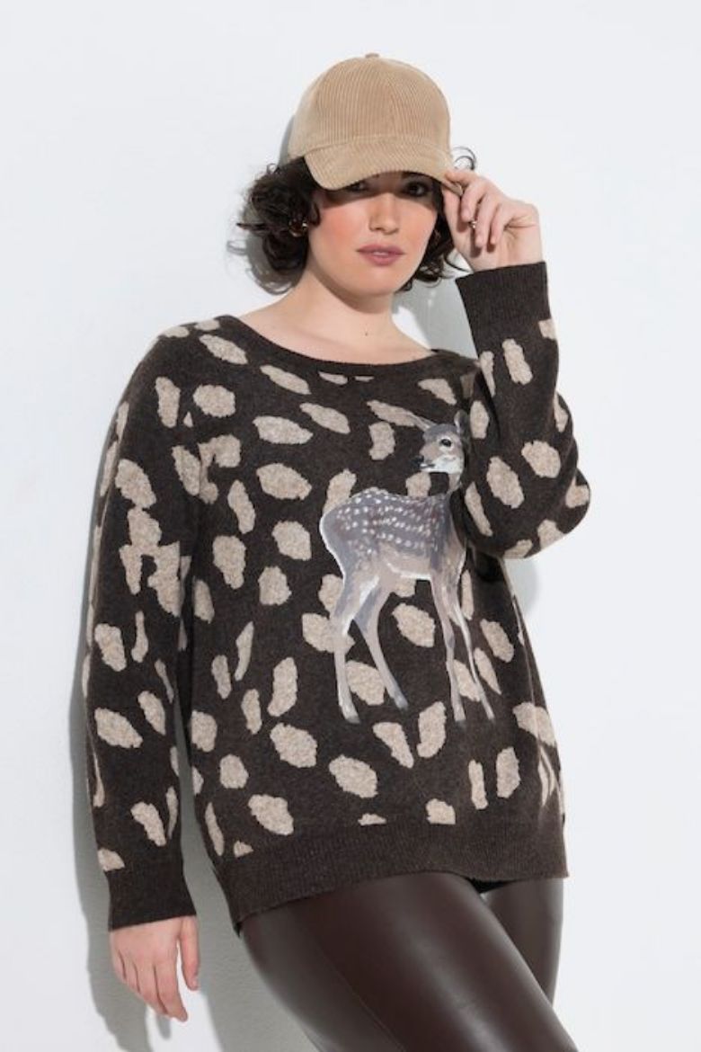 Plus size veliki brojevi Pulover dugih rukava za punije