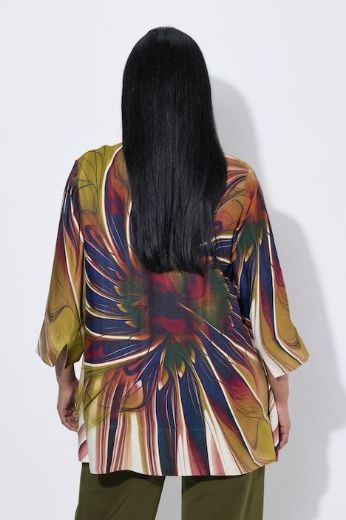 Plus size veliki brojevi Bluza 3/4 rukava A kroja za punije