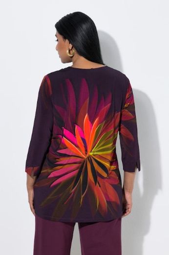 Plus size veliki brojevi Bluza 3/4 rukava V ovratnika za punije