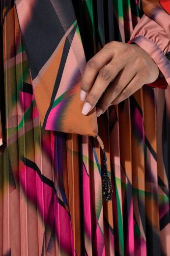 Plus size veliki brojevi Haljina midi dugih rukava za punije