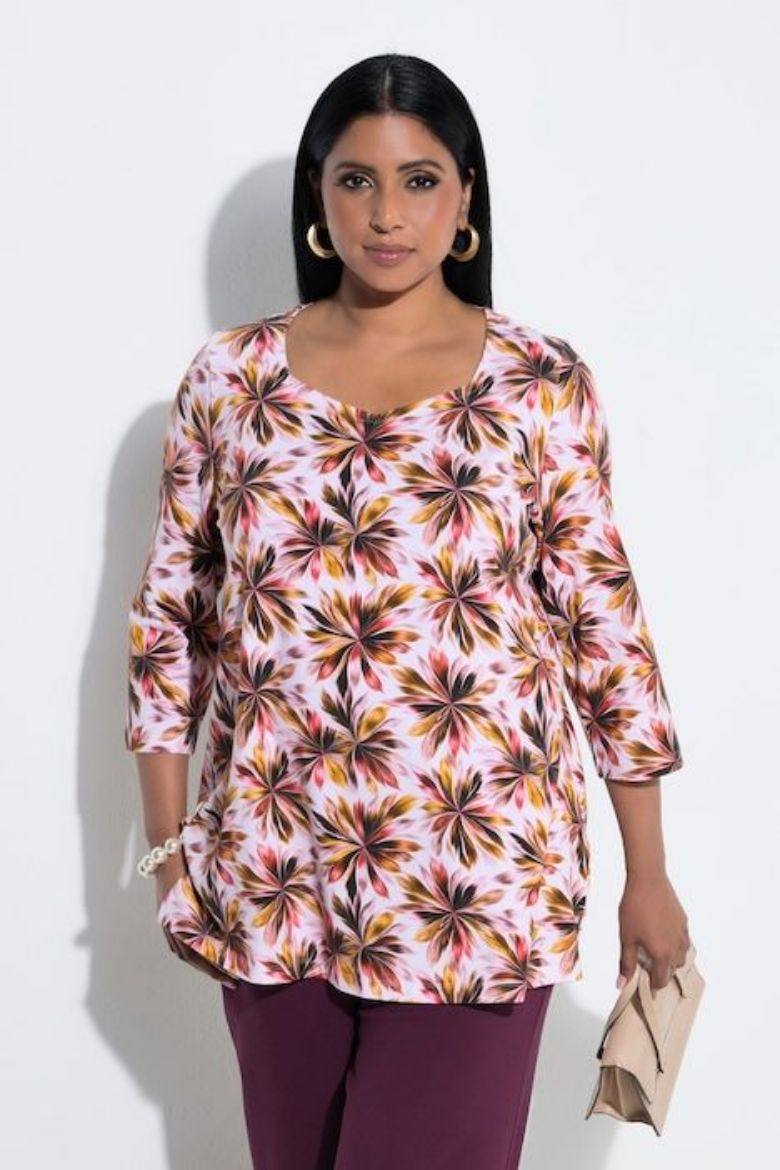 Plus size veliki brojevi Majica 3/4 rukava za punije