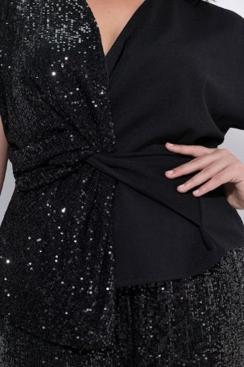 Plus size veliki brojevi Bluza svečana kratkih rukava za punije