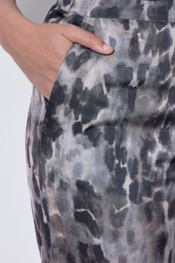 Plus size veliki brojevi Hlače satenske širokih nogavica za punije