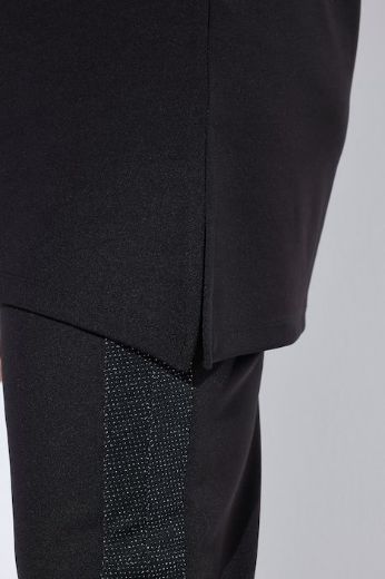 Plus size veliki brojevi Bluza 3/4 rukava asimetričnog kroja za punije