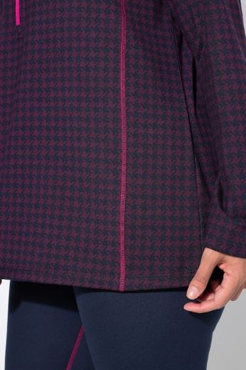 Plus size veliki brojevi Majica dugih rukava s polu patentnim zatvaračem za punije