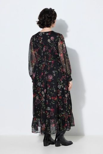 Plus size veliki brojevi Haljina maxi dugih rukava za punije