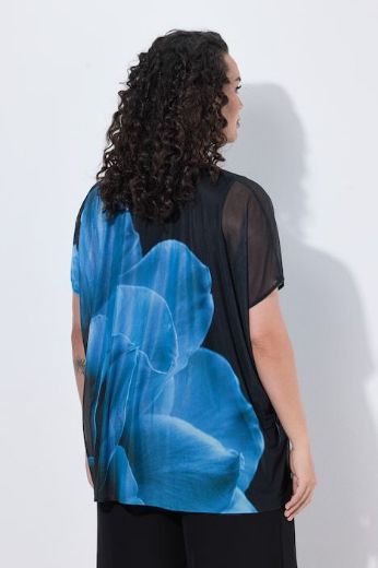 Plus size veliki brojevi Bluza kratkih rukava okruglog ovratnika za punije