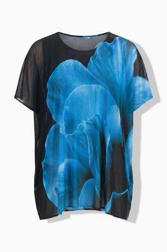 Plus size veliki brojevi Bluza kratkih rukava okruglog ovratnika za punije