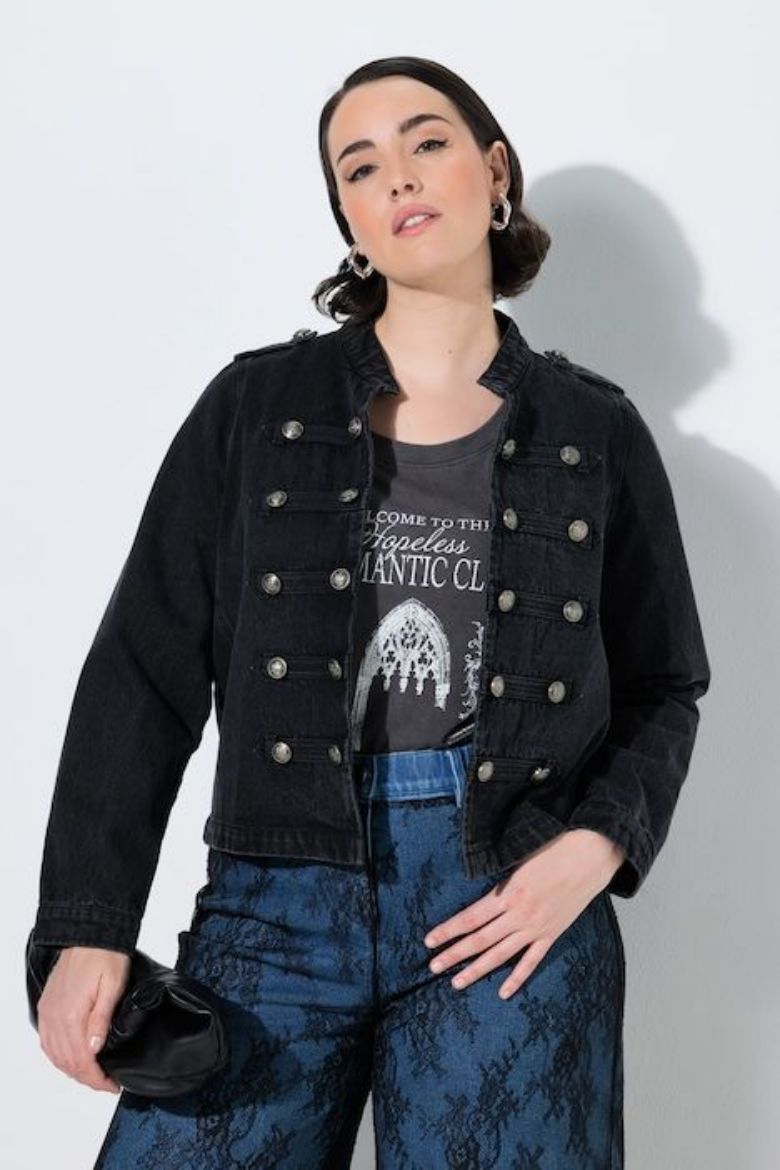 Plus size veliki brojevi Jakna od trapera za punije