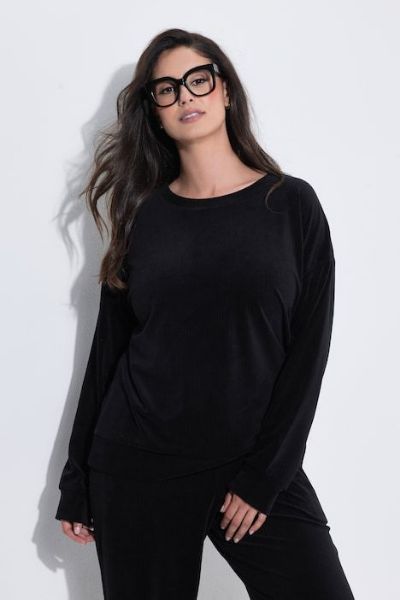 Veliki brojevi Majica dugih rukava šireg kroja moda za punije