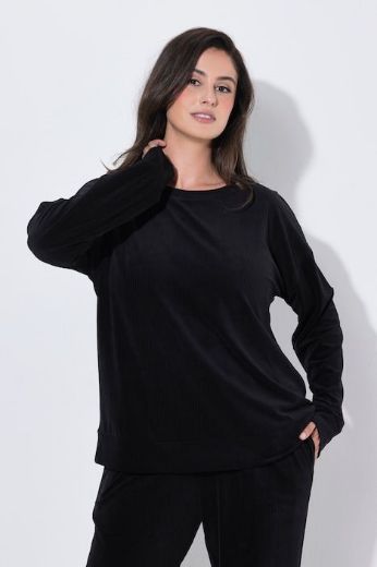 Plus size veliki brojevi Majica dugih rukava šireg kroja za punije