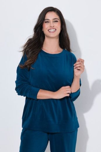 Plus size veliki brojevi Majica dugih rukava šireg kroja za punije