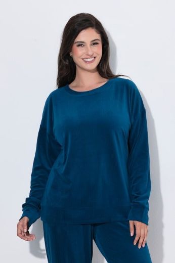 Plus size veliki brojevi Majica dugih rukava šireg kroja za punije