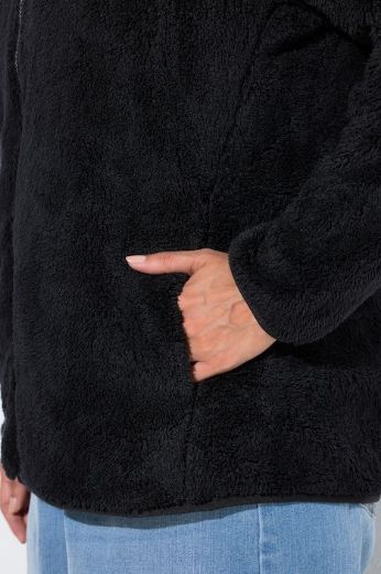 Plus size veliki brojevi Jakna od teddy flisa s patentnim zatvaračem za punije