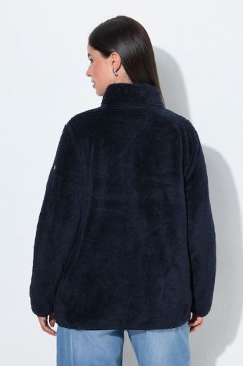 Plus size veliki brojevi Jakna od teddy flisa s patentnim zatvaračem za punije