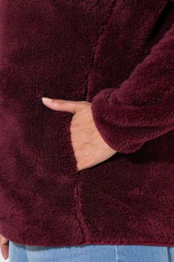 Plus size veliki brojevi Jakna od teddy flisa s patentnim zatvaračem za punije